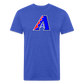 D Backs RWB* Fitted Cotton/Poly T-Shirt by Next Level - heather royal