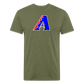 D Backs RWB* Fitted Cotton/Poly T-Shirt by Next Level - heather military green