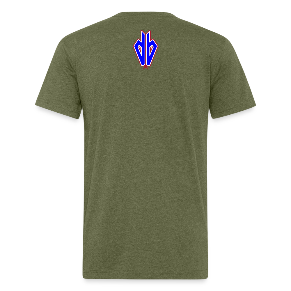 D Backs RWB* Fitted Cotton/Poly T-Shirt by Next Level - heather military green