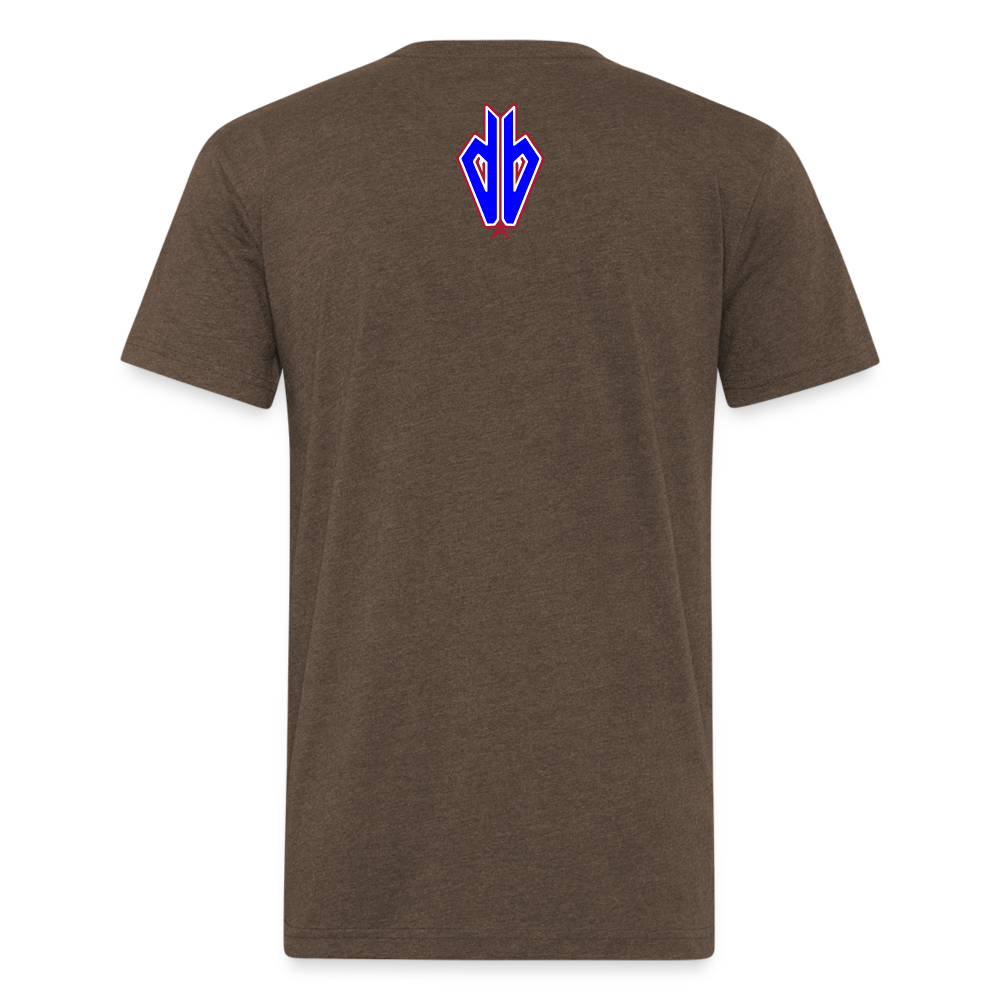 D Backs RWB* Fitted Cotton/Poly T-Shirt by Next Level - heather espresso