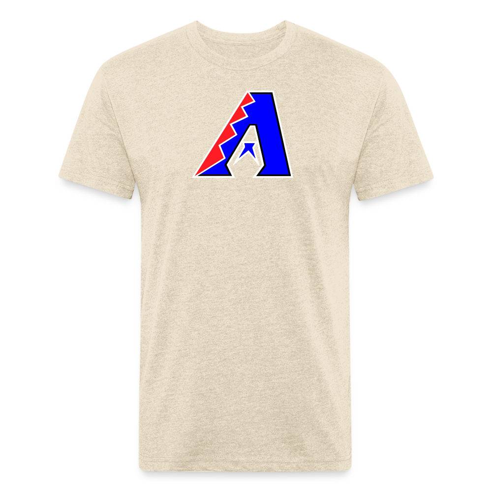 D Backs RWB* Fitted Cotton/Poly T-Shirt by Next Level - heather cream