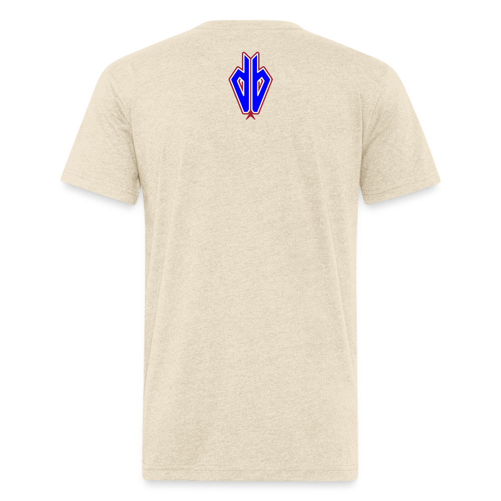 D Backs RWB* Fitted Cotton/Poly T-Shirt by Next Level - heather cream