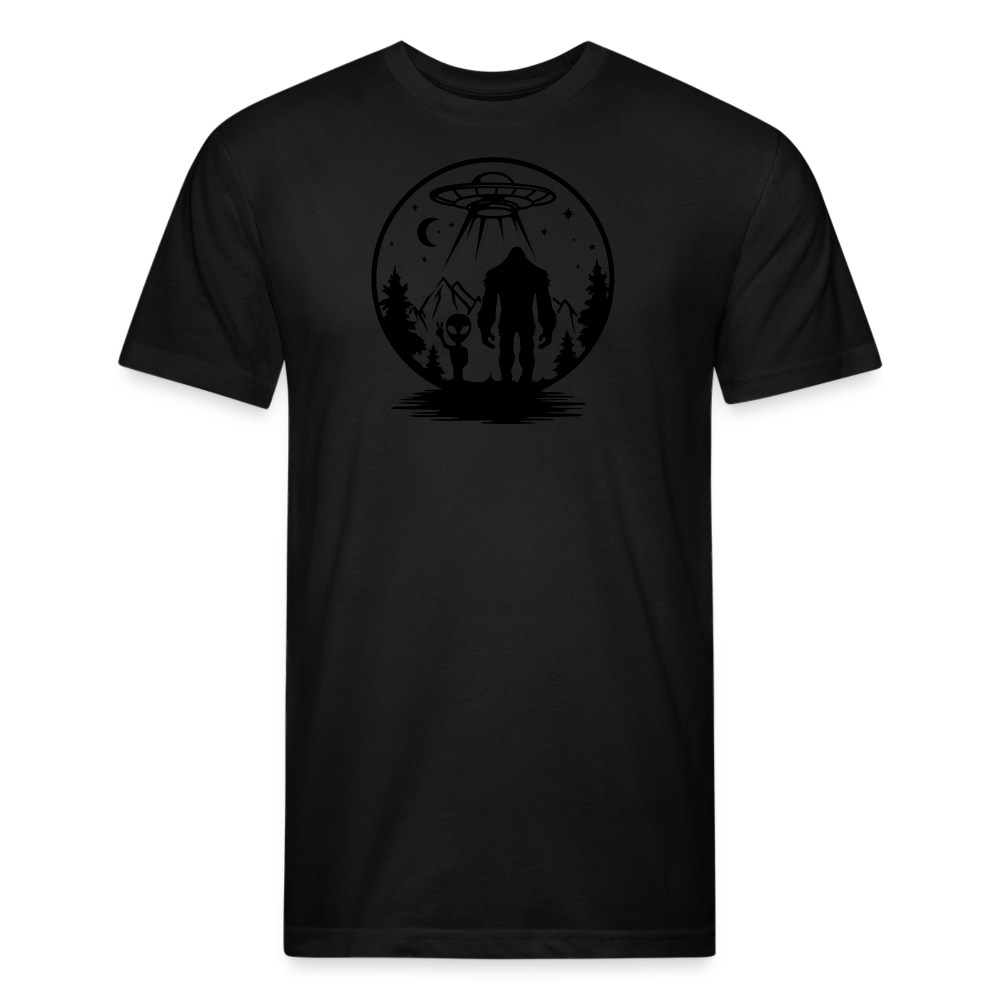 Alien BF* Fitted Cotton/Poly T-Shirt by Next Level - black