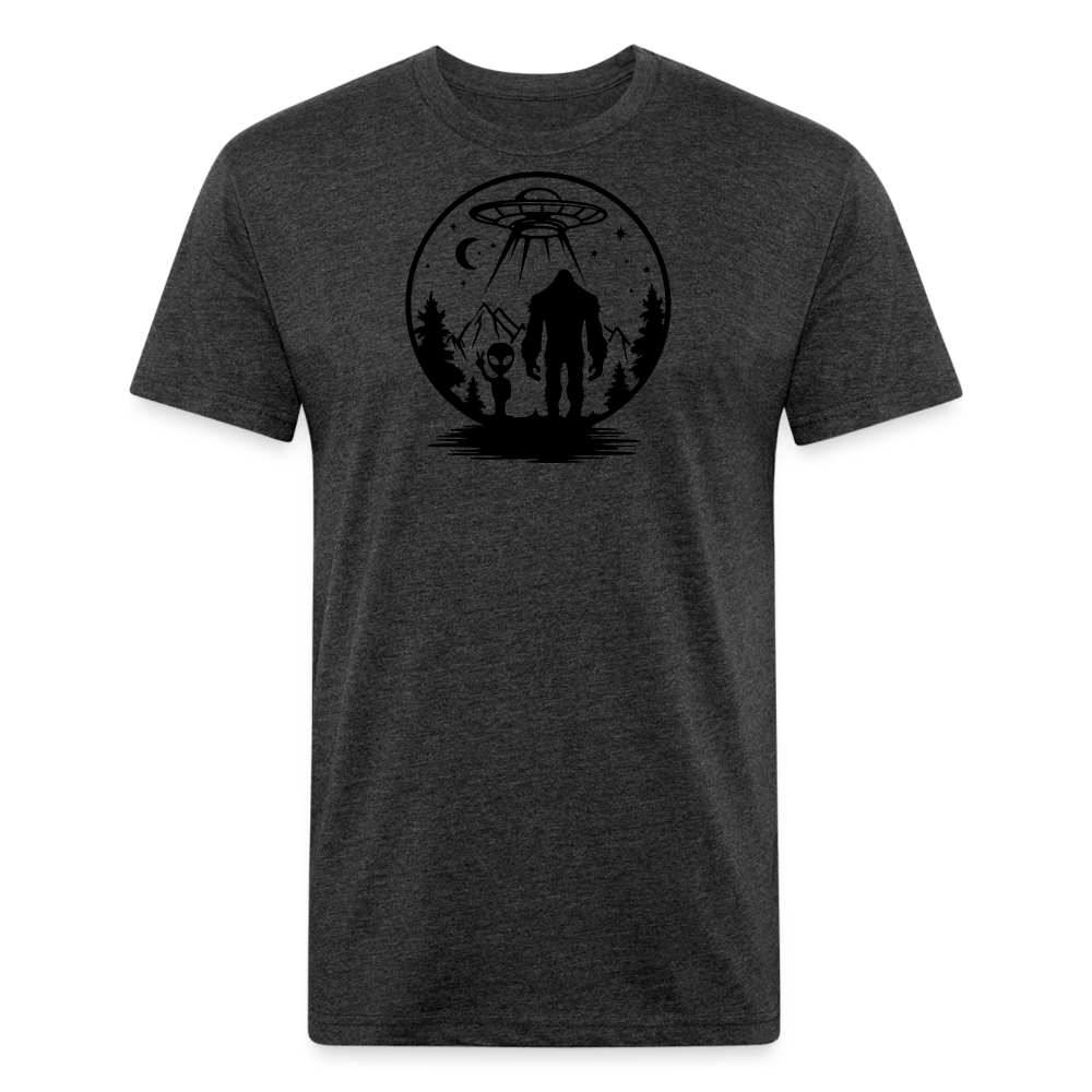 Alien BF* Fitted Cotton/Poly T-Shirt by Next Level - heather black