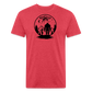 Alien BF* Fitted Cotton/Poly T-Shirt by Next Level - heather red