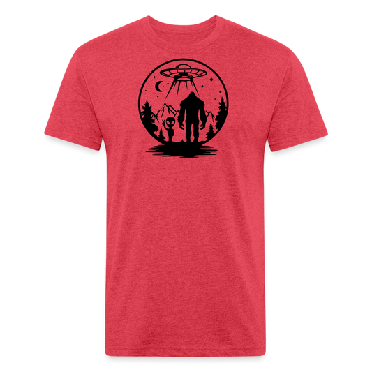 Alien BF* Fitted Cotton/Poly T-Shirt by Next Level - heather red