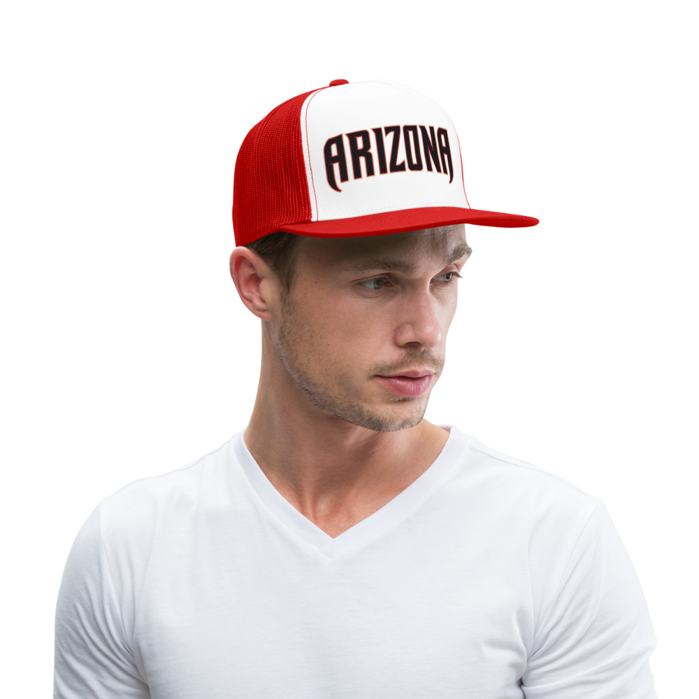 d baks 2 Trucker Cap - white/red