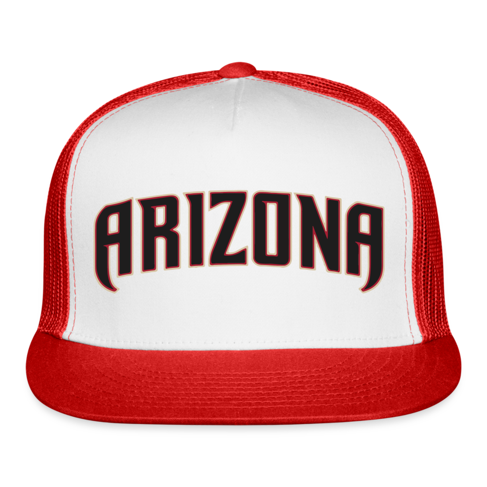 d baks 2 Trucker Cap - white/red