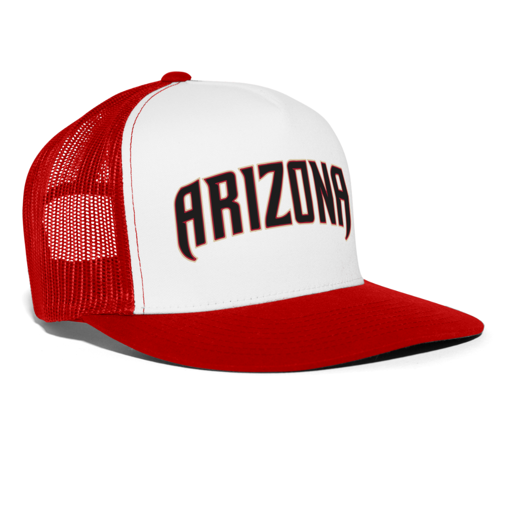 d baks 2 Trucker Cap - white/red