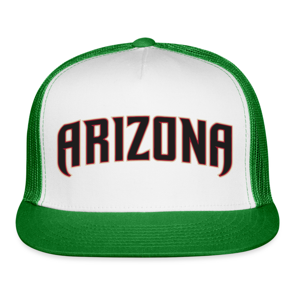 d baks 2 Trucker Cap - white/kelly green