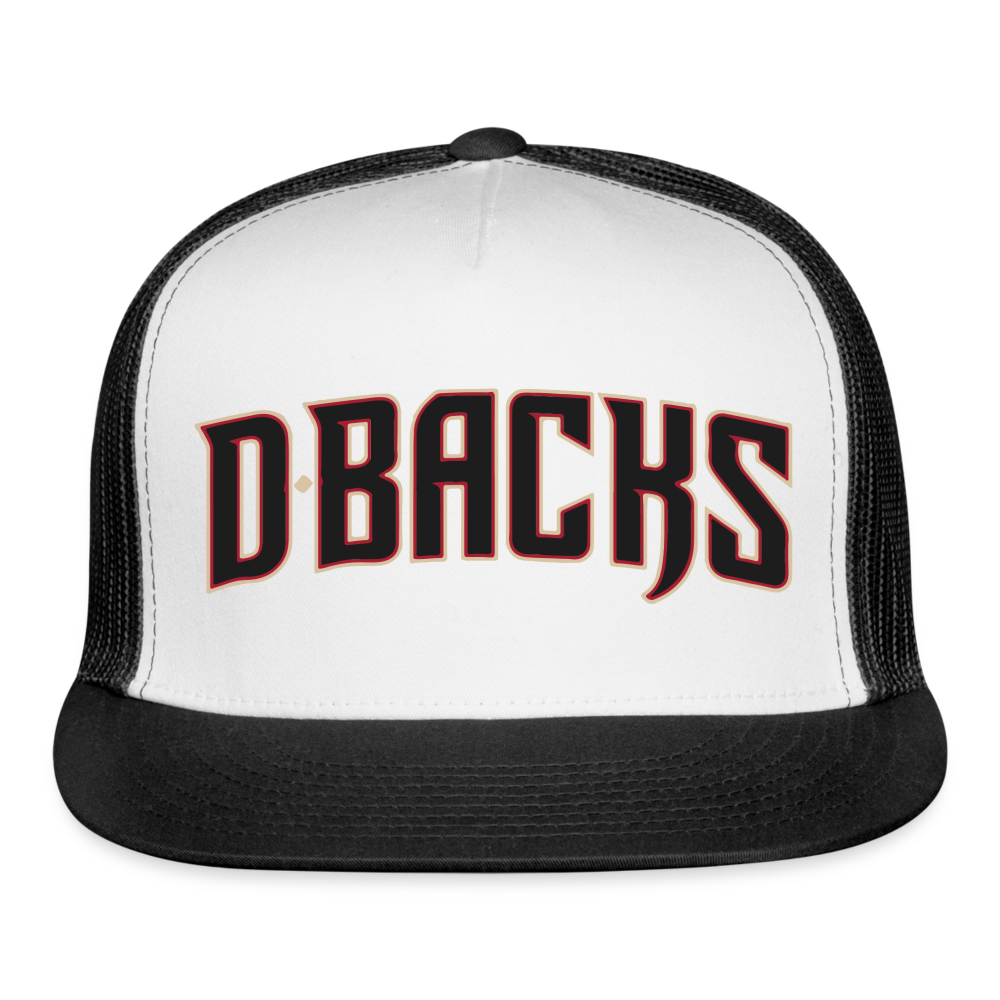 d baks 3 Trucker Cap - white/black