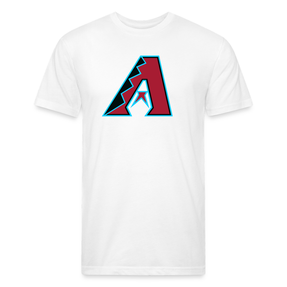 D Baks A 1 Fitted Cotton/Poly T-Shirt by Next Level - white