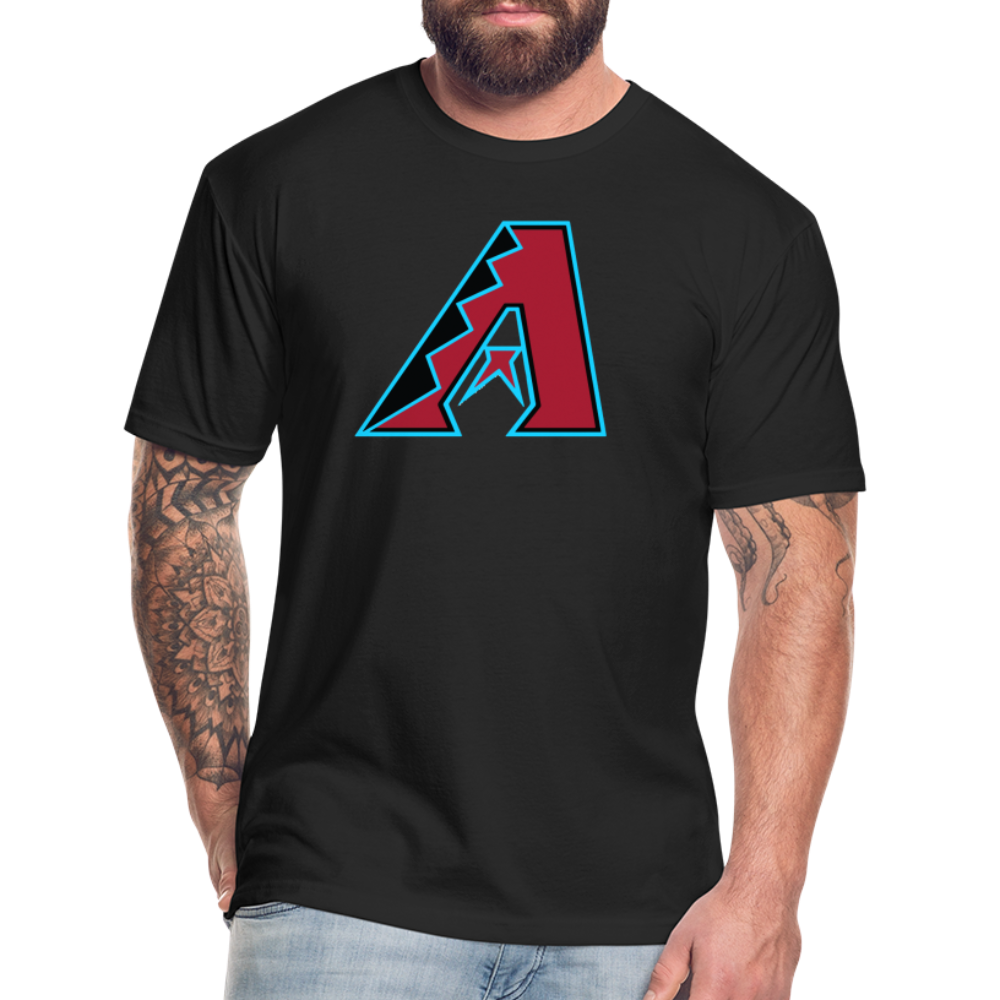 D Baks A 1 Fitted Cotton/Poly T-Shirt by Next Level - black