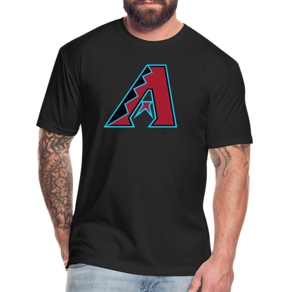 D Baks A 1 Fitted Cotton/Poly T-Shirt by Next Level - black