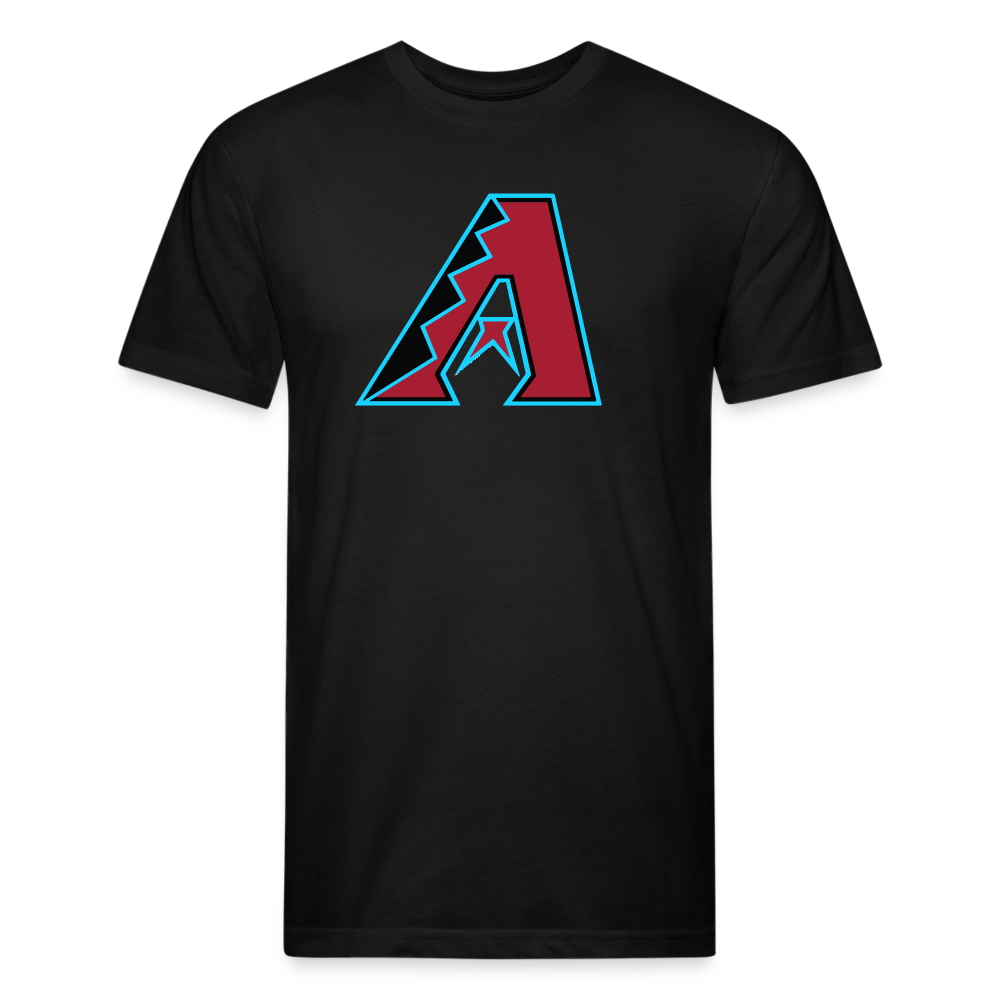 D Baks A 1 Fitted Cotton/Poly T-Shirt by Next Level - black