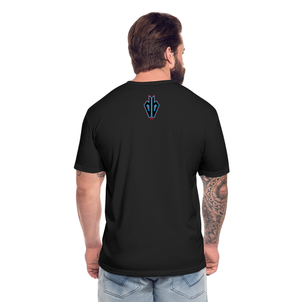 D Baks A 1 Fitted Cotton/Poly T-Shirt by Next Level - black