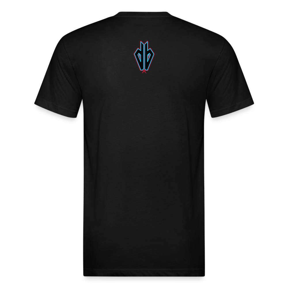 D Baks A 1 Fitted Cotton/Poly T-Shirt by Next Level - black