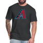 D Baks A 1 Fitted Cotton/Poly T-Shirt by Next Level - heather black