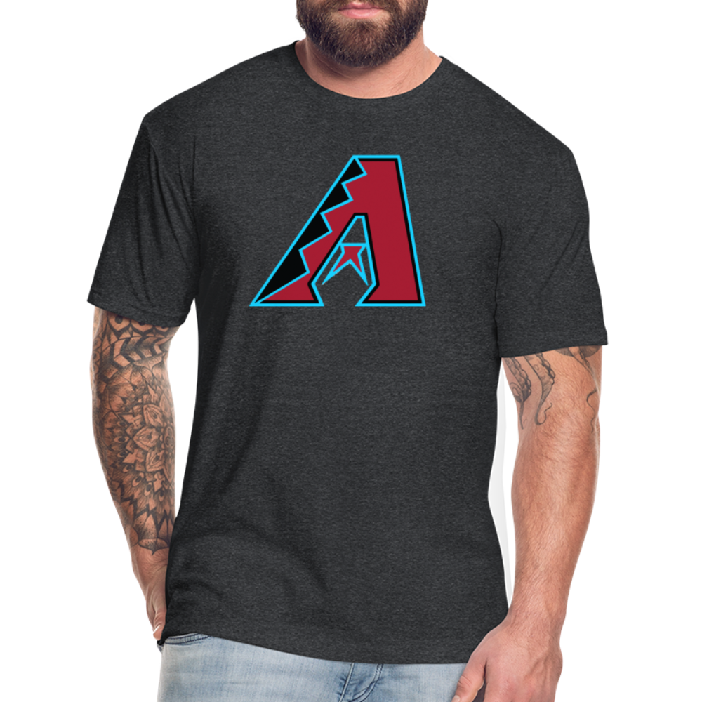 D Baks A 1 Fitted Cotton/Poly T-Shirt by Next Level - heather black