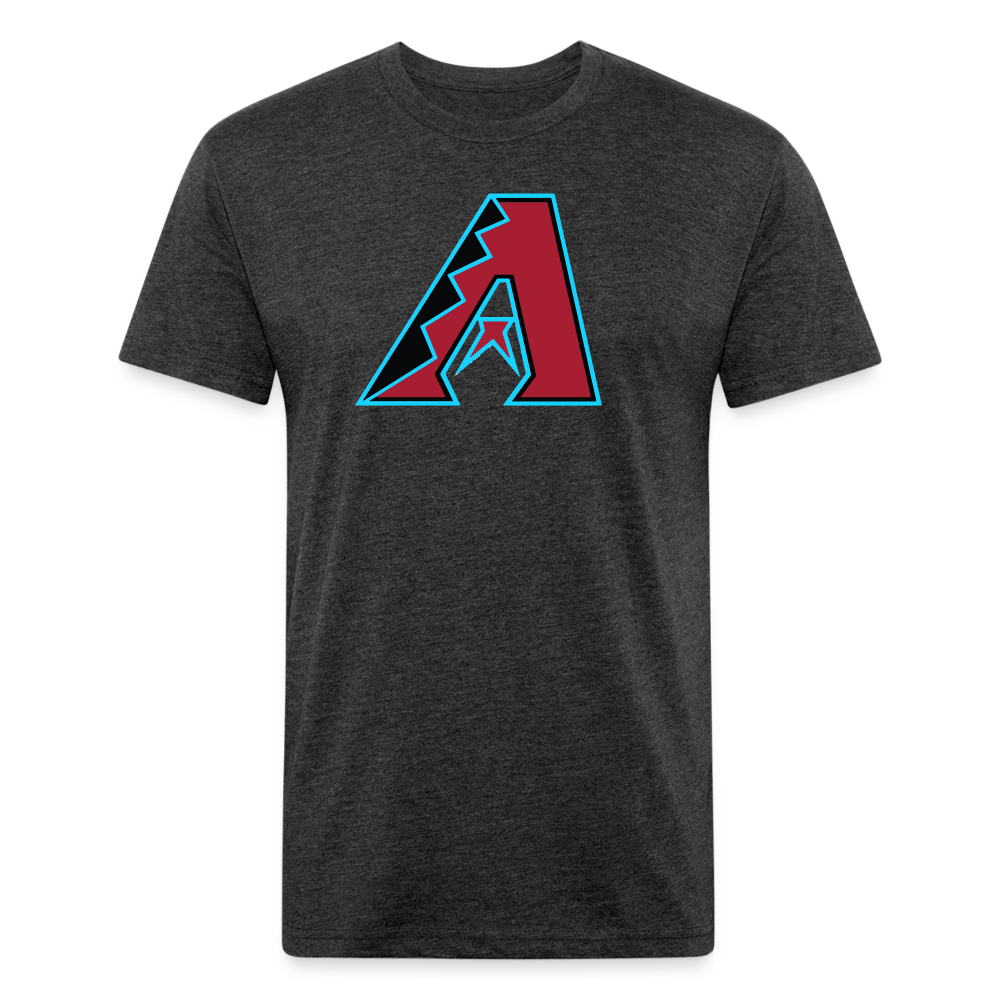 D Baks A 1 Fitted Cotton/Poly T-Shirt by Next Level - heather black