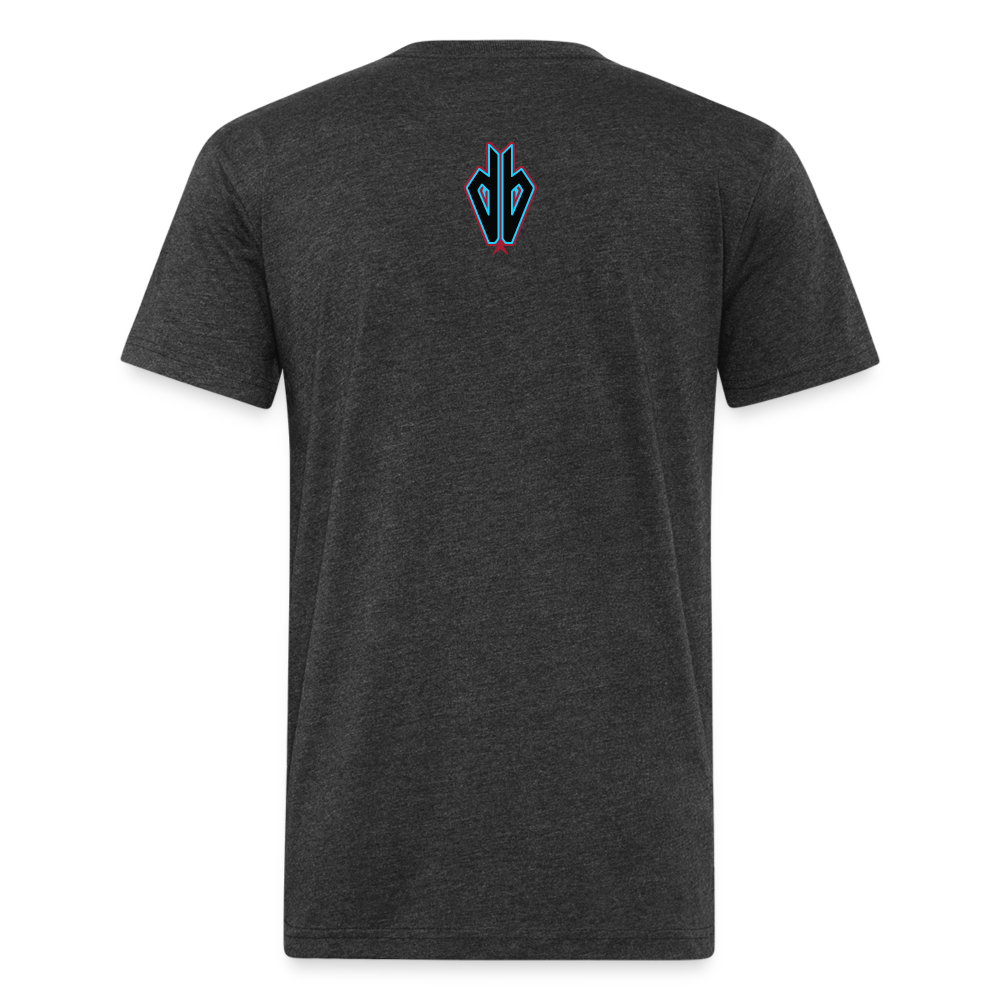 D Baks A 1 Fitted Cotton/Poly T-Shirt by Next Level - heather black