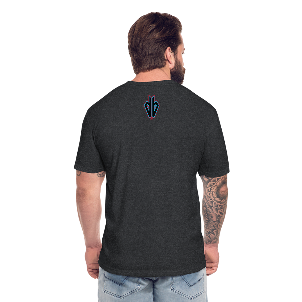 D Baks A 1 Fitted Cotton/Poly T-Shirt by Next Level - heather black