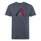 D Baks A 1 Fitted Cotton/Poly T-Shirt by Next Level - heather navy