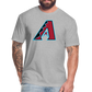 D Baks A 1 Fitted Cotton/Poly T-Shirt by Next Level - heather gray