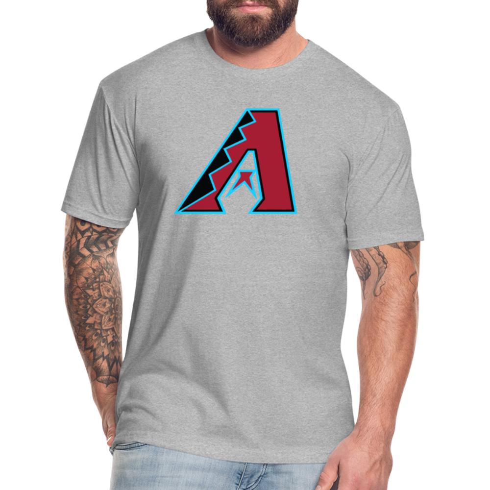 D Baks A 1 Fitted Cotton/Poly T-Shirt by Next Level - heather gray