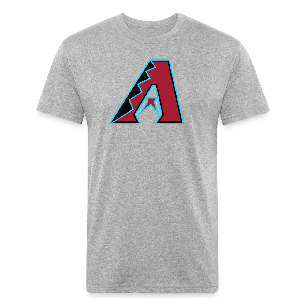 D Baks A 1 Fitted Cotton/Poly T-Shirt by Next Level - heather gray
