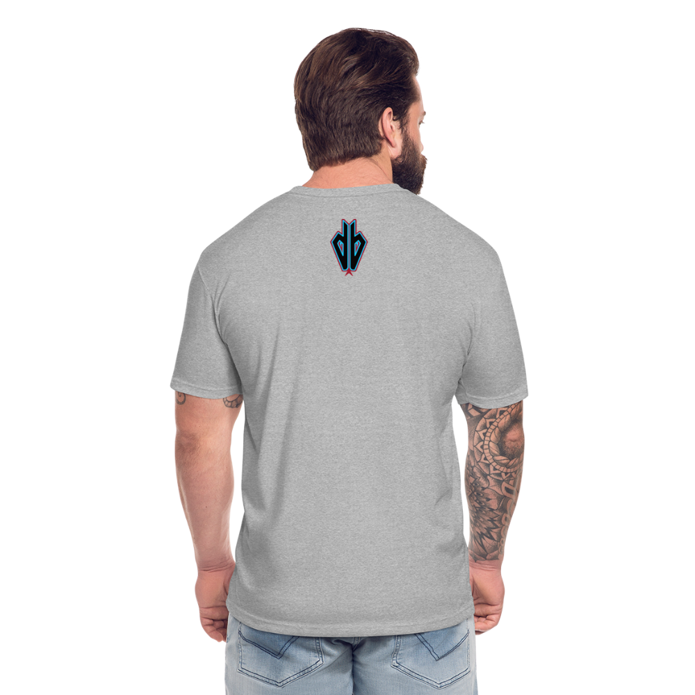 D Baks A 1 Fitted Cotton/Poly T-Shirt by Next Level - heather gray