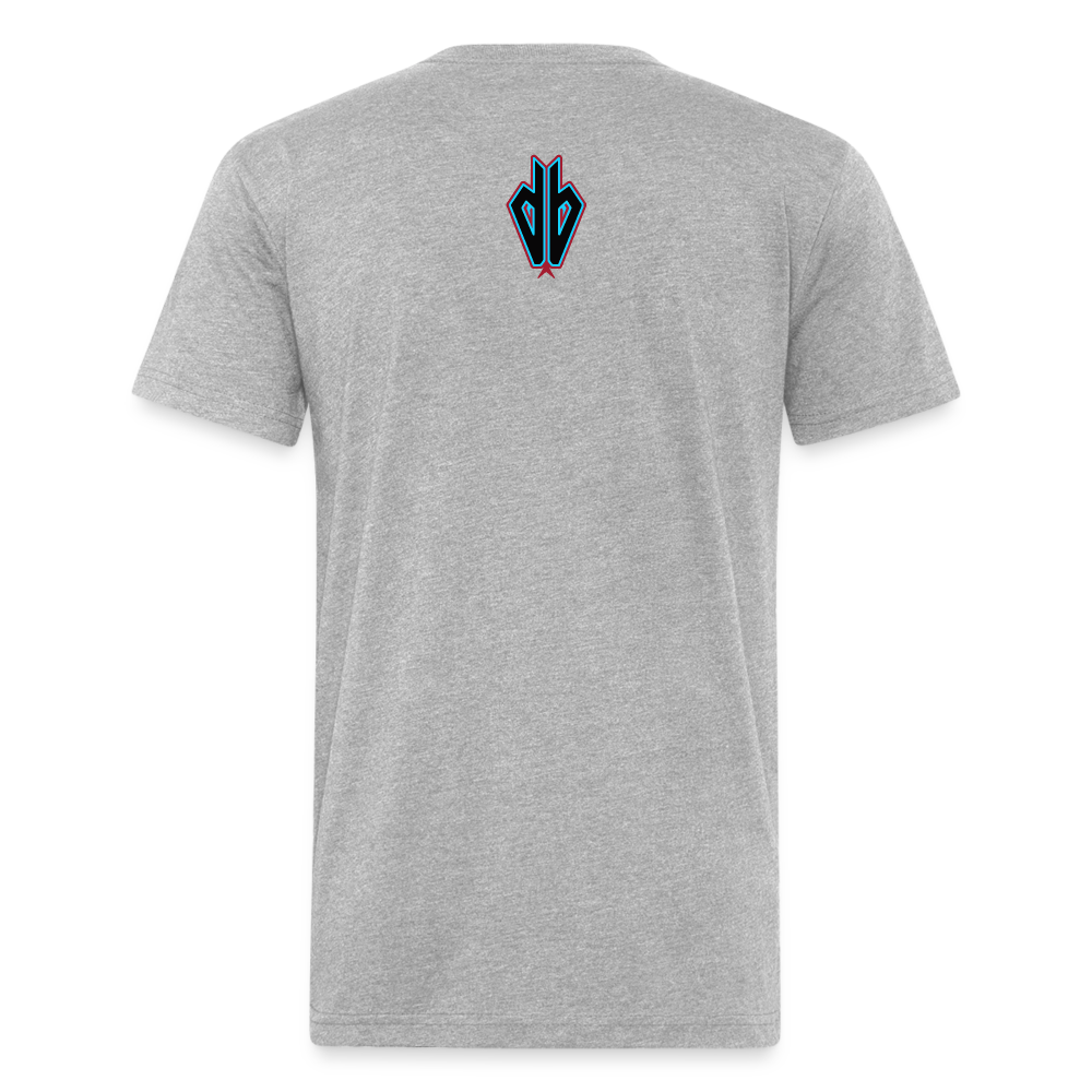 D Baks A 1 Fitted Cotton/Poly T-Shirt by Next Level - heather gray