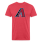D Baks A 1 Fitted Cotton/Poly T-Shirt by Next Level - heather red