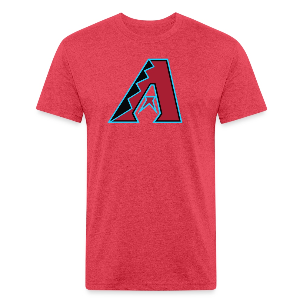 D Baks A 1 Fitted Cotton/Poly T-Shirt by Next Level - heather red