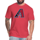 D Baks A 1 Fitted Cotton/Poly T-Shirt by Next Level - heather red