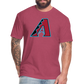 D Baks A 1 Fitted Cotton/Poly T-Shirt by Next Level - heather burgundy