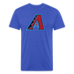 D Baks A 1 Fitted Cotton/Poly T-Shirt by Next Level - heather royal