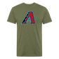 D Baks A 1 Fitted Cotton/Poly T-Shirt by Next Level - heather military green