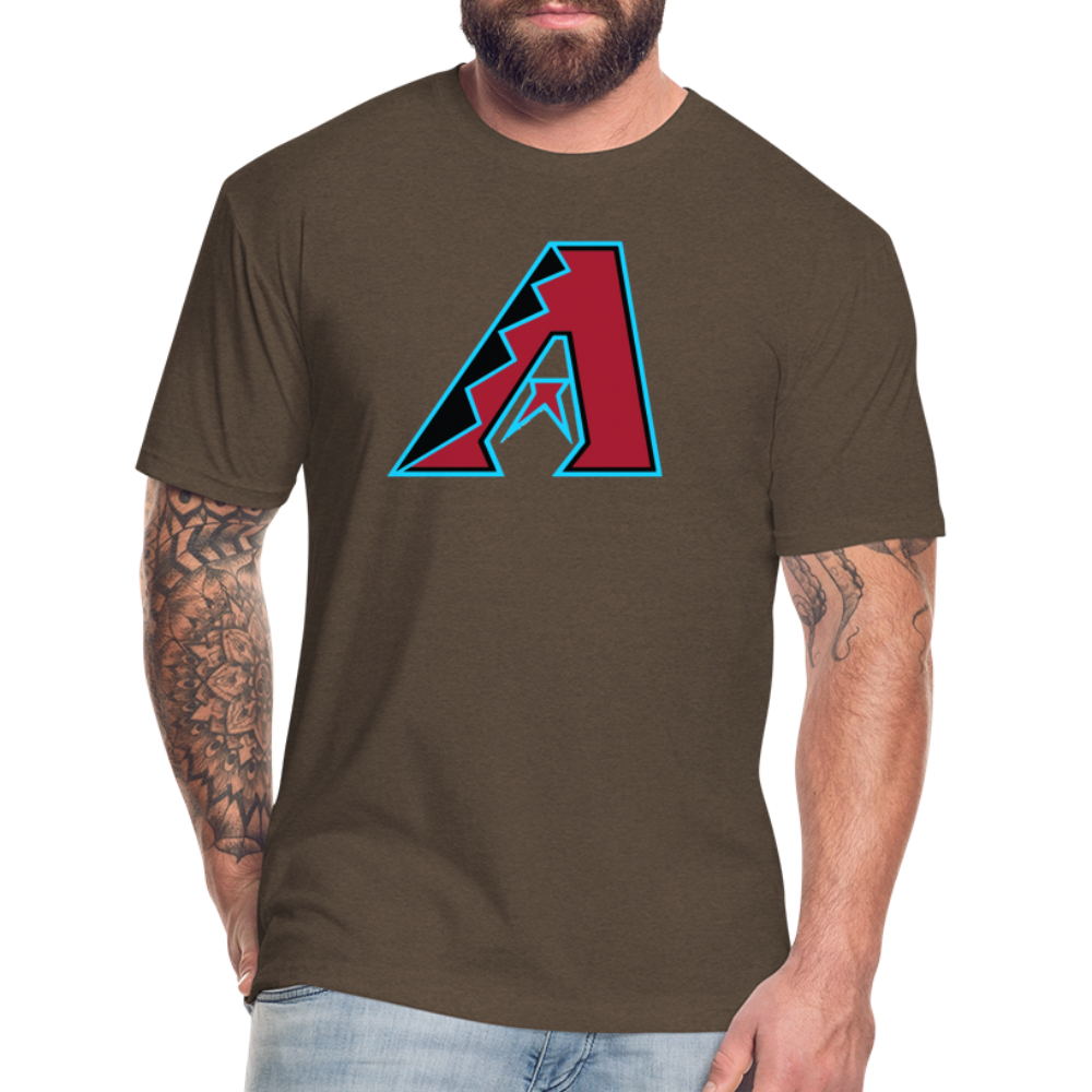 D Baks A 1 Fitted Cotton/Poly T-Shirt by Next Level - heather espresso