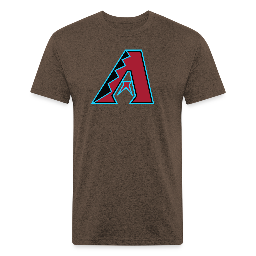 D Baks A 1 Fitted Cotton/Poly T-Shirt by Next Level - heather espresso
