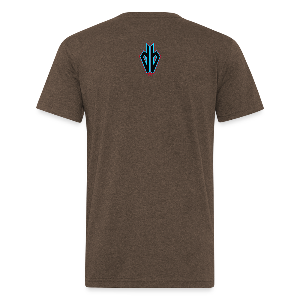 D Baks A 1 Fitted Cotton/Poly T-Shirt by Next Level - heather espresso