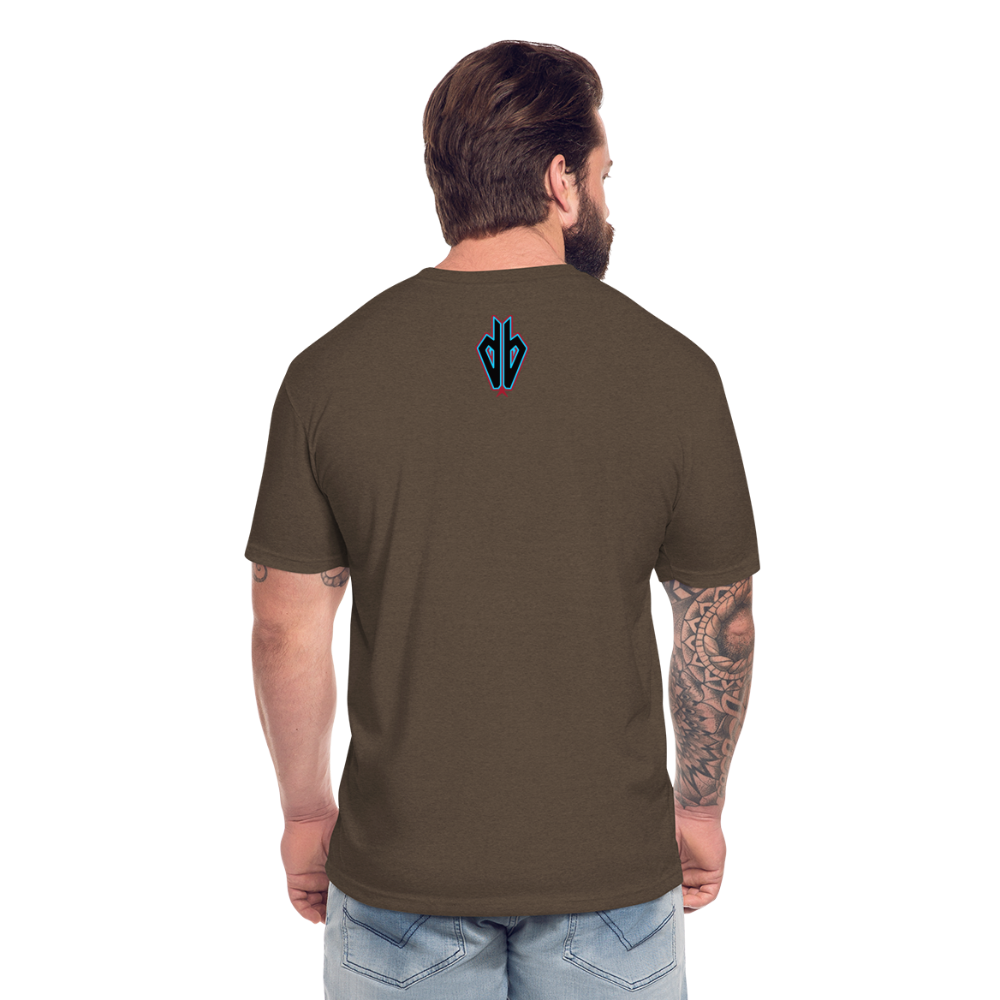D Baks A 1 Fitted Cotton/Poly T-Shirt by Next Level - heather espresso