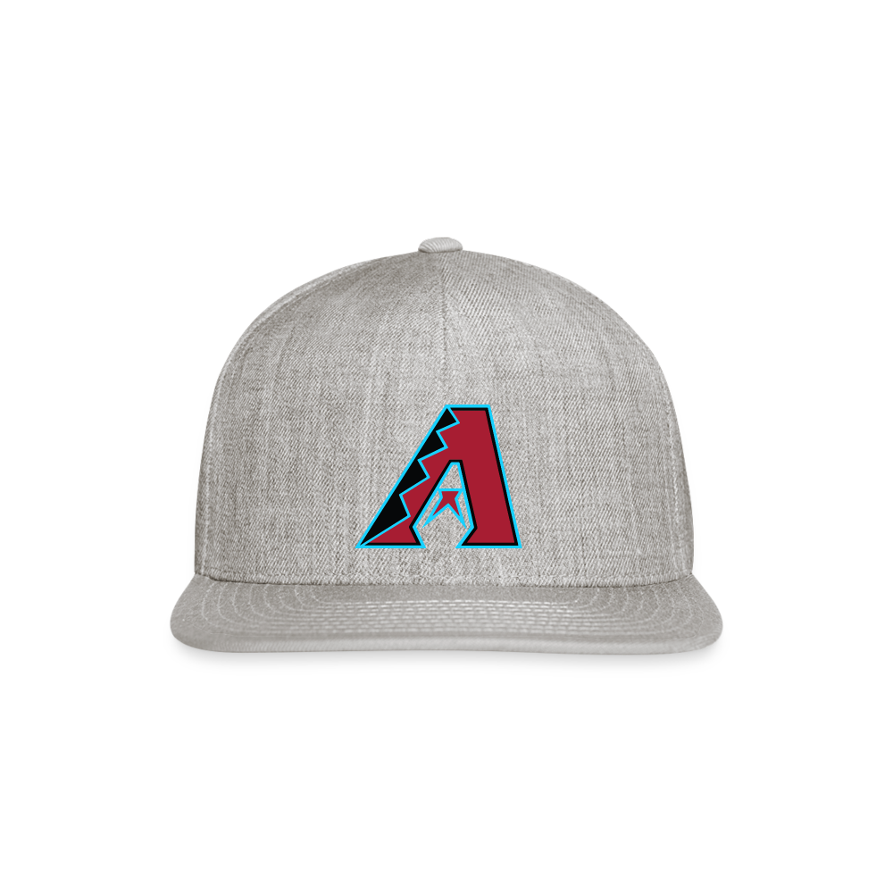 D Baks A TB Snapback Baseball Cap - heather gray