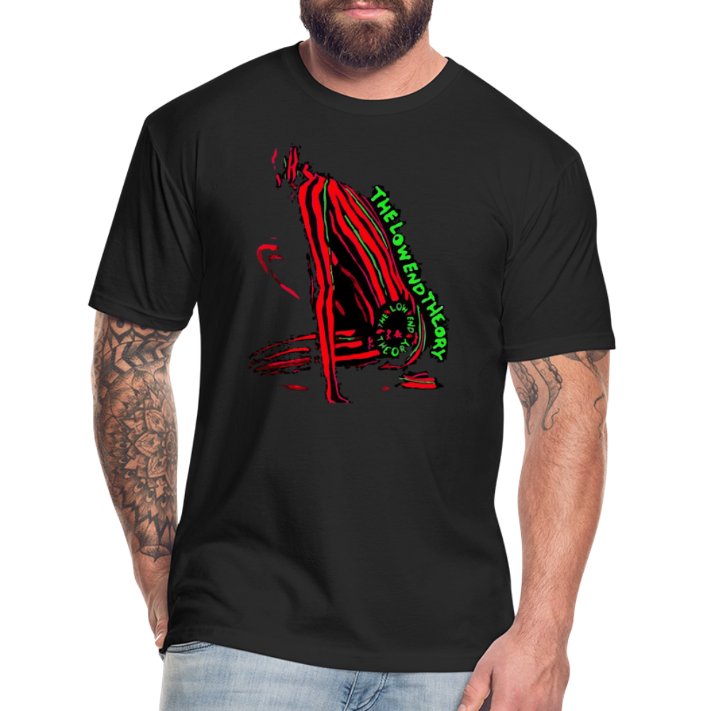 Low End 1 Fitted Cotton/Poly T-Shirt by Next Level - black