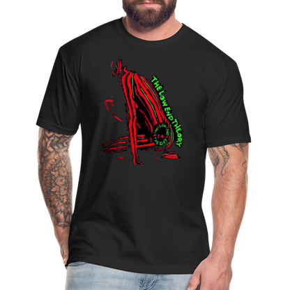 Low End 1 Fitted Cotton/Poly T-Shirt by Next Level - black