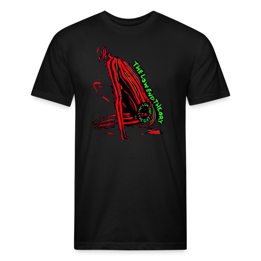 Low End 1 Fitted Cotton/Poly T-Shirt by Next Level - black