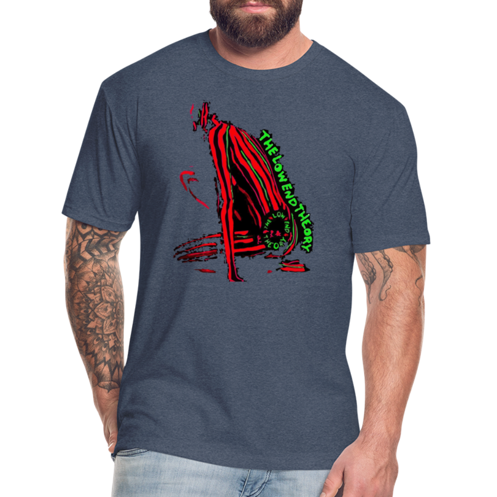 Low End 1 Fitted Cotton/Poly T-Shirt by Next Level - heather navy