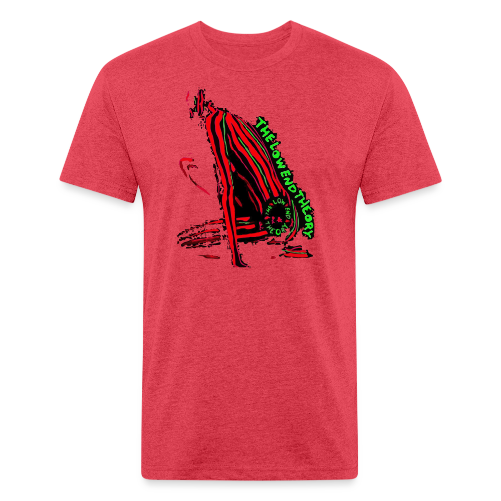 Low End 1 Fitted Cotton/Poly T-Shirt by Next Level - heather red