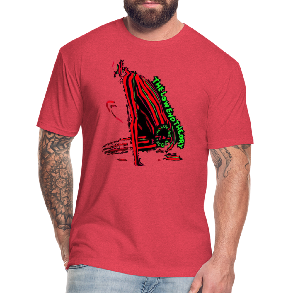 Low End 1 Fitted Cotton/Poly T-Shirt by Next Level - heather red