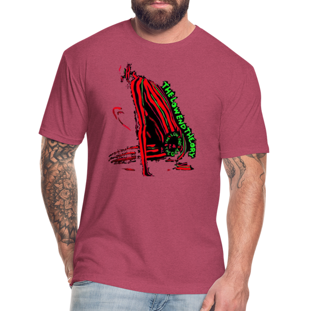 Low End 1 Fitted Cotton/Poly T-Shirt by Next Level - heather burgundy